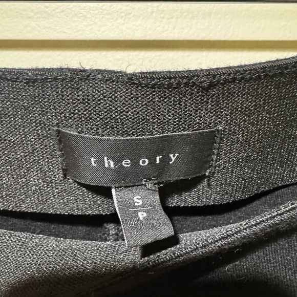 Theory Black Leggings Elastic Waist Size Small Petite - Picture 5 of 8